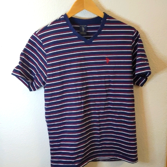 U.S. Polo Assn. Other - Us Polo Association Navy Striped Men's Shirt Nautical Coastal Cotton M